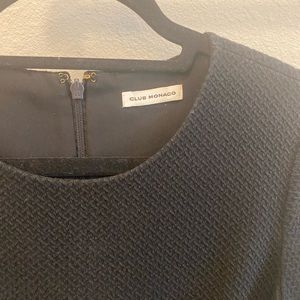 Club Monaco black fit & flare dress